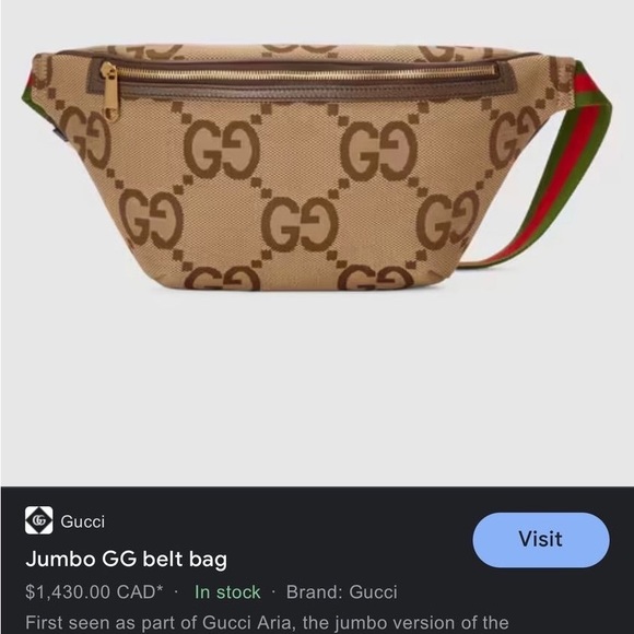SOLD OUT””””Gucci jumbo GG Belt bag - Picture 3 of 3